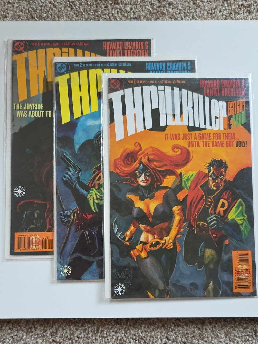 BATMAN Thrillkiller Bargirl & Robin (Three-Comic Set) DC Comic Books 1990'S